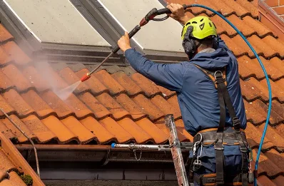 Démoussage et hydrofuge de toiture à Locmélar